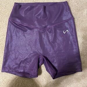 TLF Shimmering Purple spandex shorts